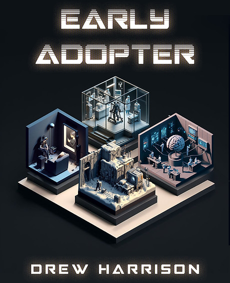 Early Adopter cover showing three experimental technology scenes