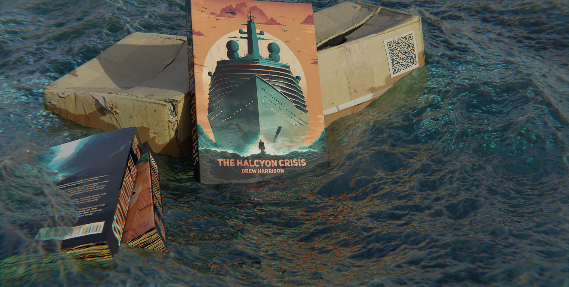 The Halcyon Crisis book in the ocean